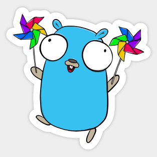 Pinwheel Gopher Sticker